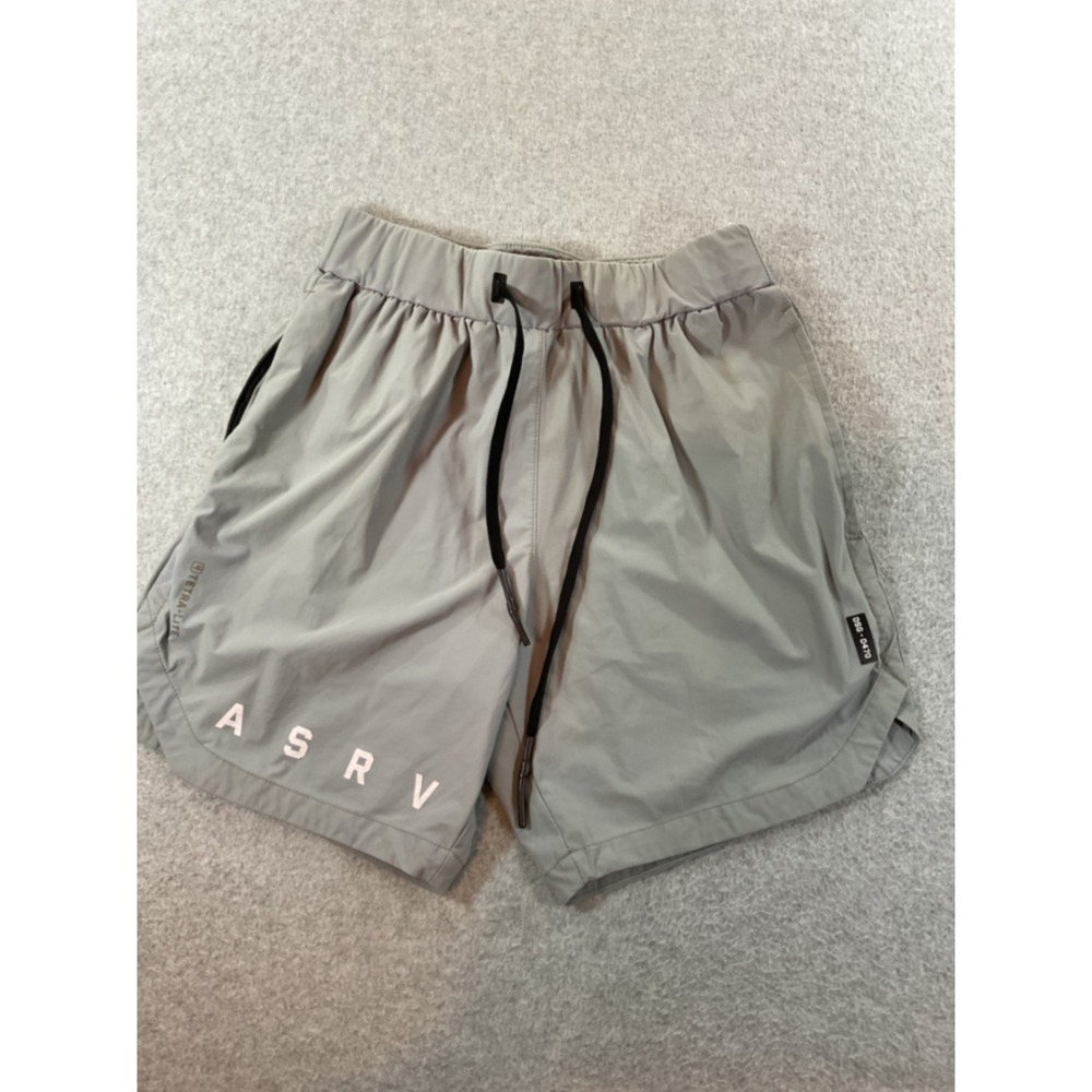 ASRV Mens Tetra-Lite Training Shorts Grey DSG-0470 Athletic Gym Size S 1164